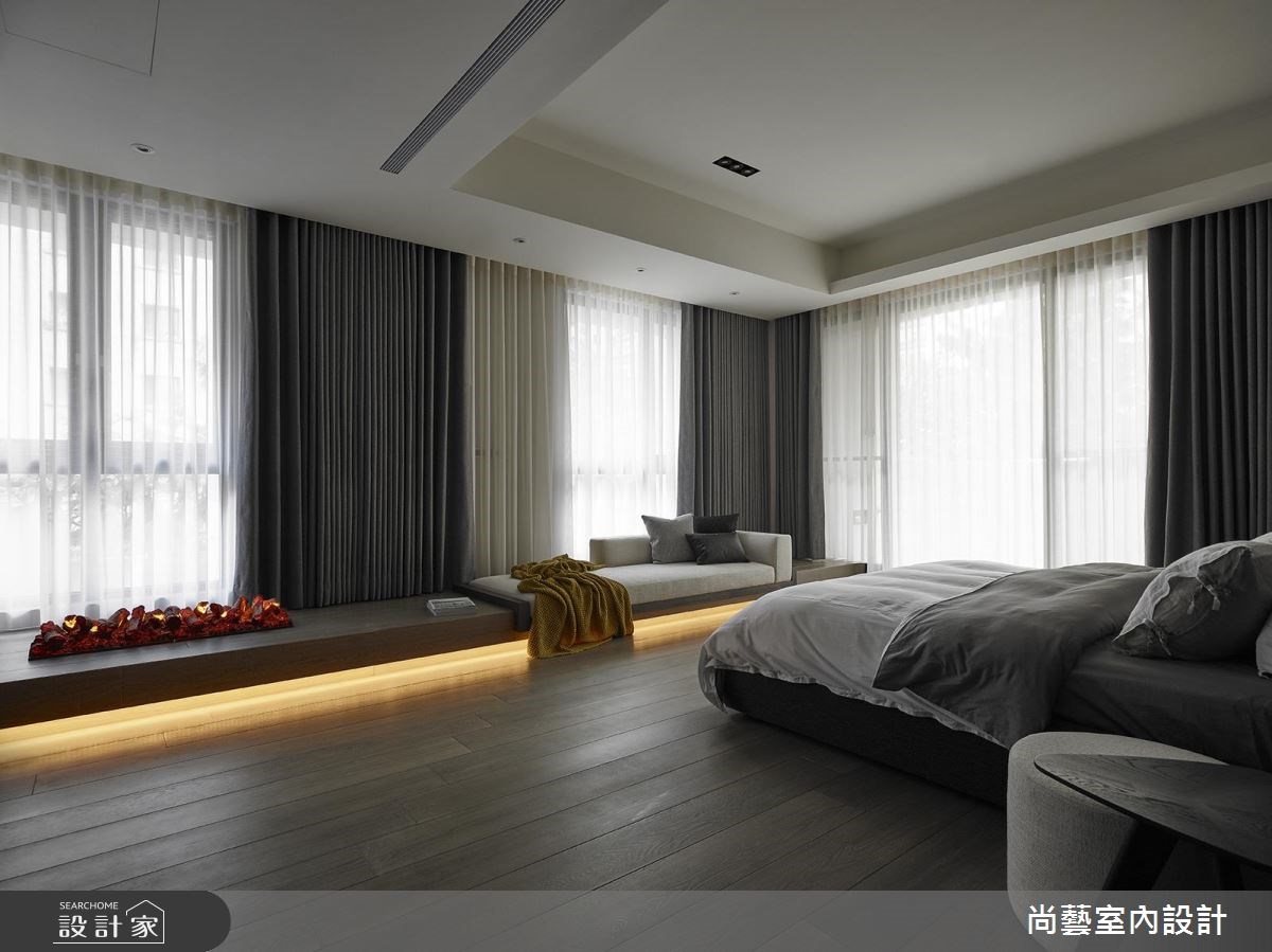 94坪新成屋(5年以下)＿現代風臥室臥榻案例圖片＿尚藝室內設計＿尚藝_40聯聚理仁境映深邃之22