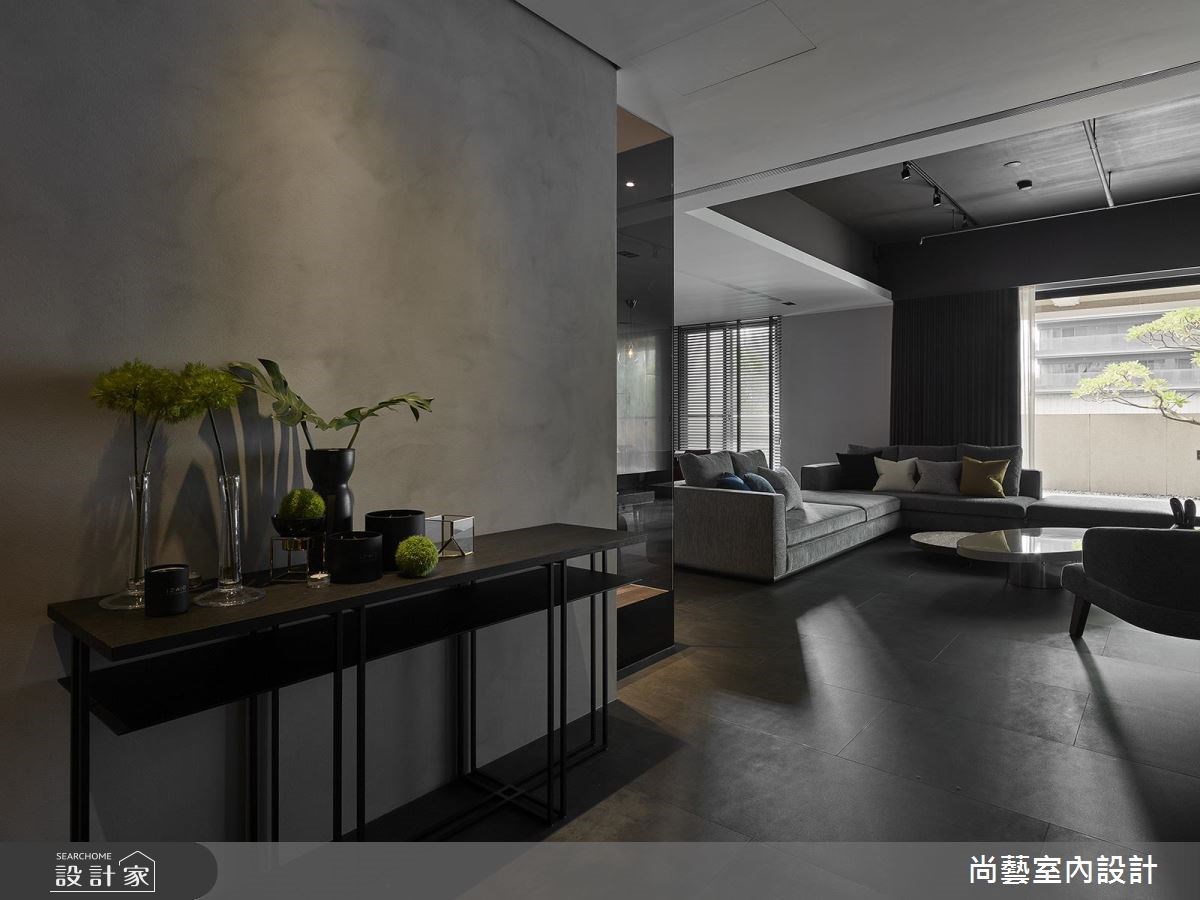 94坪新成屋(5年以下)＿現代風玄關客廳案例圖片＿尚藝室內設計＿尚藝_40聯聚理仁境映深邃之3