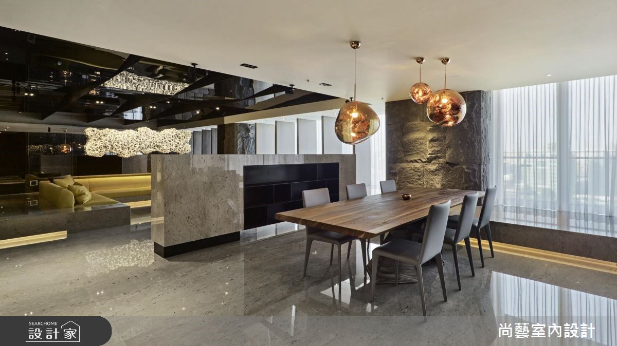 99坪新成屋(5年以下)＿簡約風客廳餐廳案例圖片＿尚藝室內設計＿尚藝_41寶輝秋紅谷之14