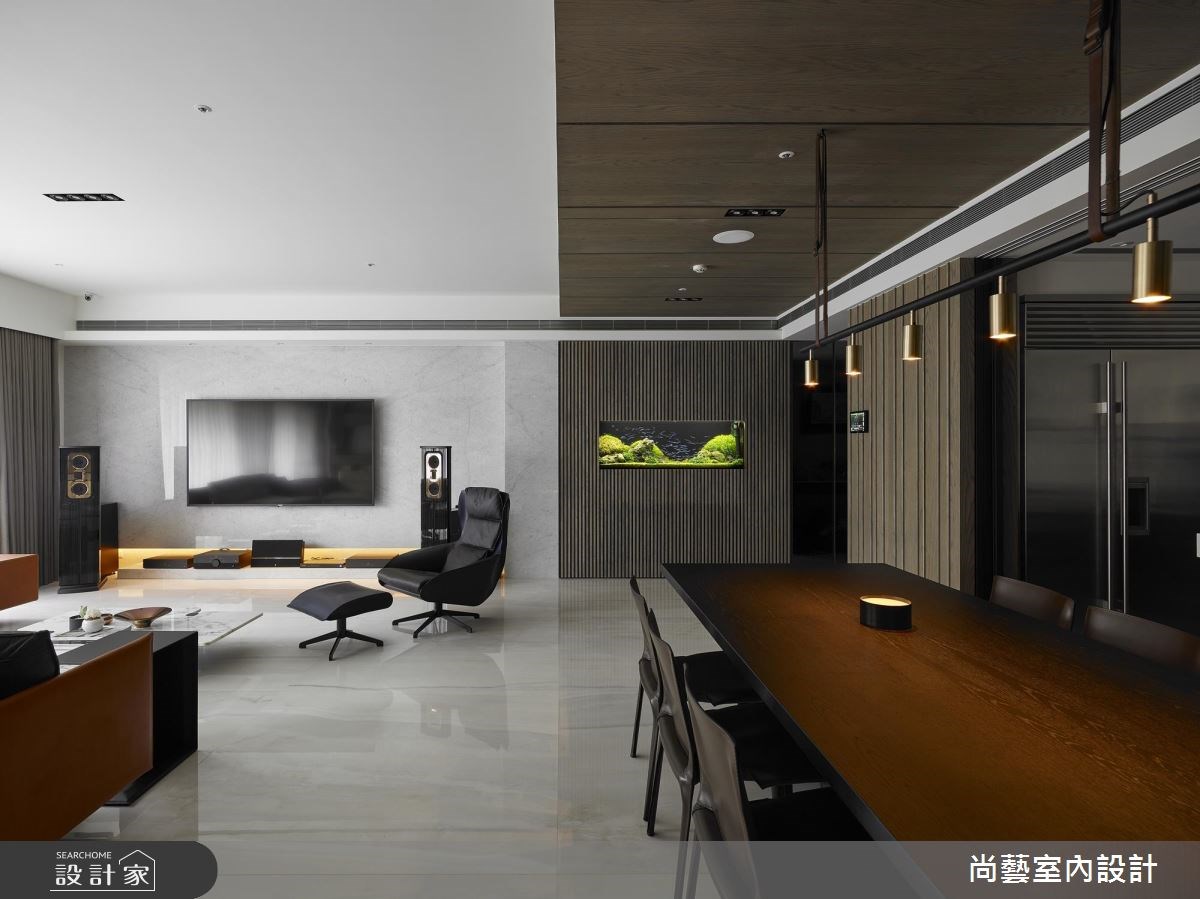 52坪新成屋(5年以下)＿休閒風客廳餐廳案例圖片＿尚藝室內設計＿尚藝_42明日博隱域之2