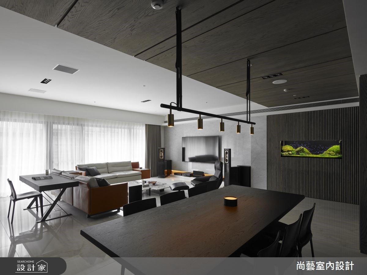 52坪新成屋(5年以下)＿休閒風客廳餐廳案例圖片＿尚藝室內設計＿尚藝_42明日博隱域之3