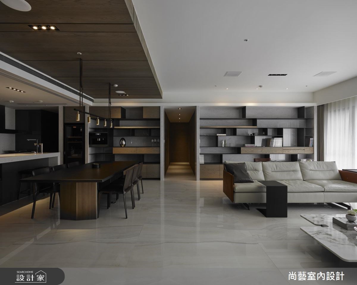 52坪新成屋(5年以下)＿休閒風客廳餐廳案例圖片＿尚藝室內設計＿尚藝_42明日博隱域之7