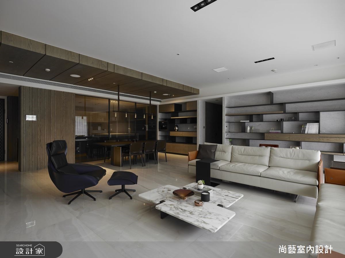 52坪新成屋(5年以下)＿休閒風客廳餐廳案例圖片＿尚藝室內設計＿尚藝_42明日博隱域之8