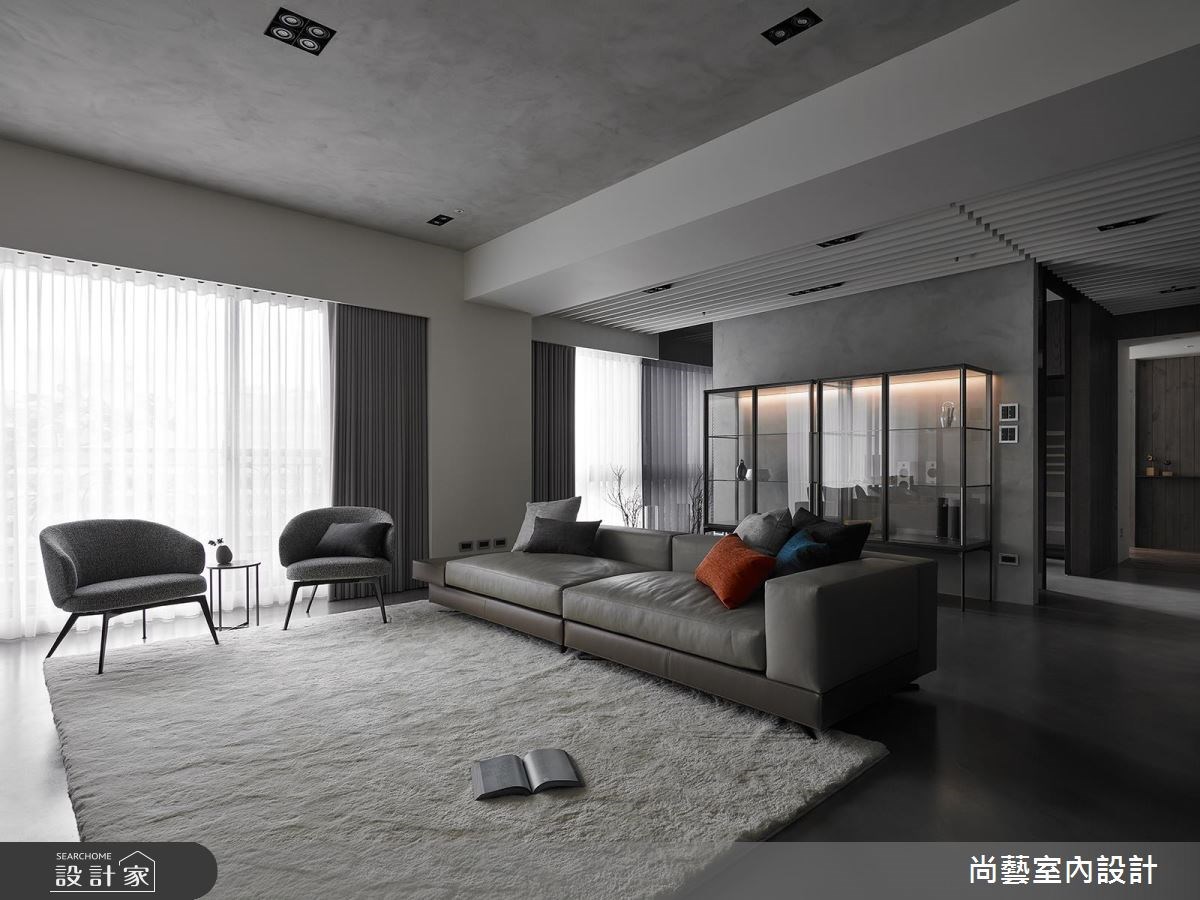 55坪新成屋(5年以下)＿現代風客廳案例圖片＿尚藝室內設計＿尚藝_43昇陽琉光謐境之5
