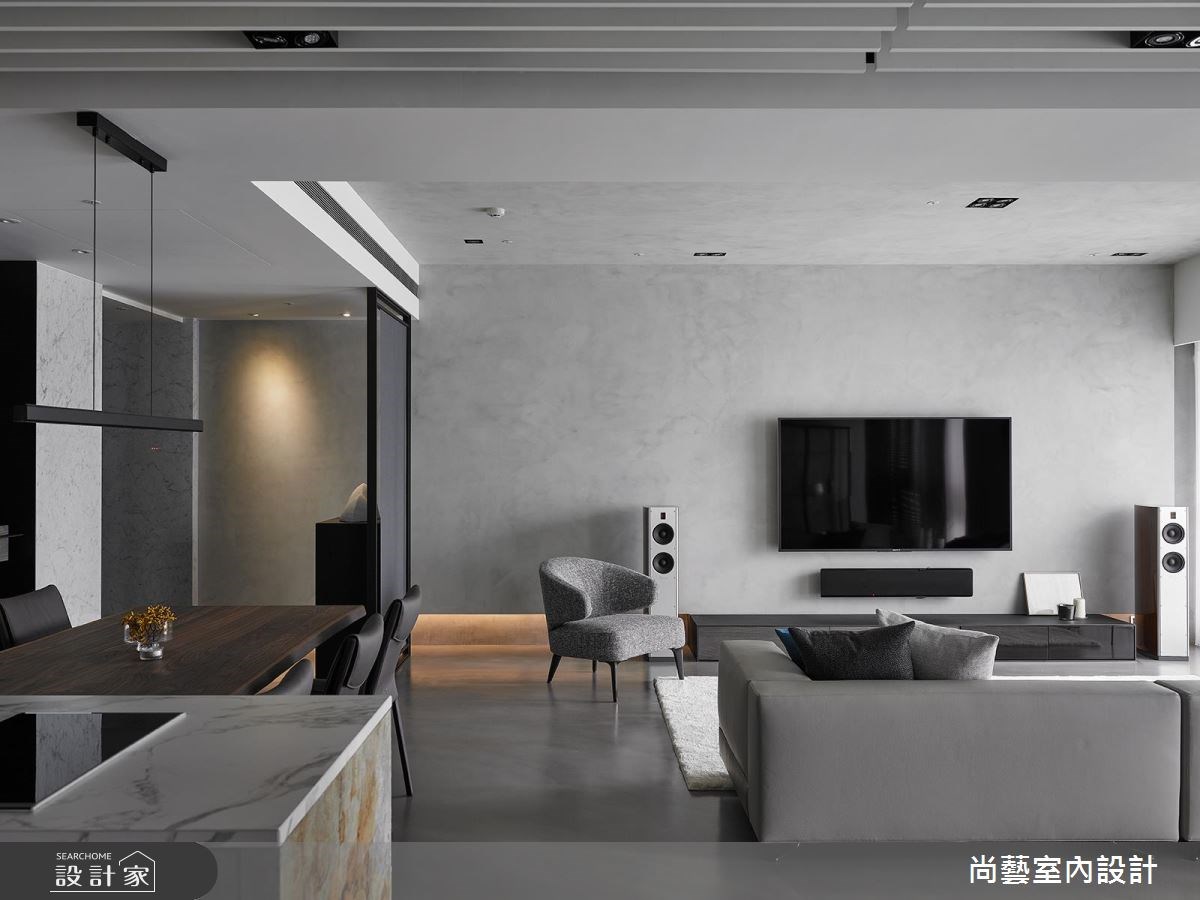 55坪新成屋(5年以下)＿現代風客廳案例圖片＿尚藝室內設計＿尚藝_43昇陽琉光謐境之7
