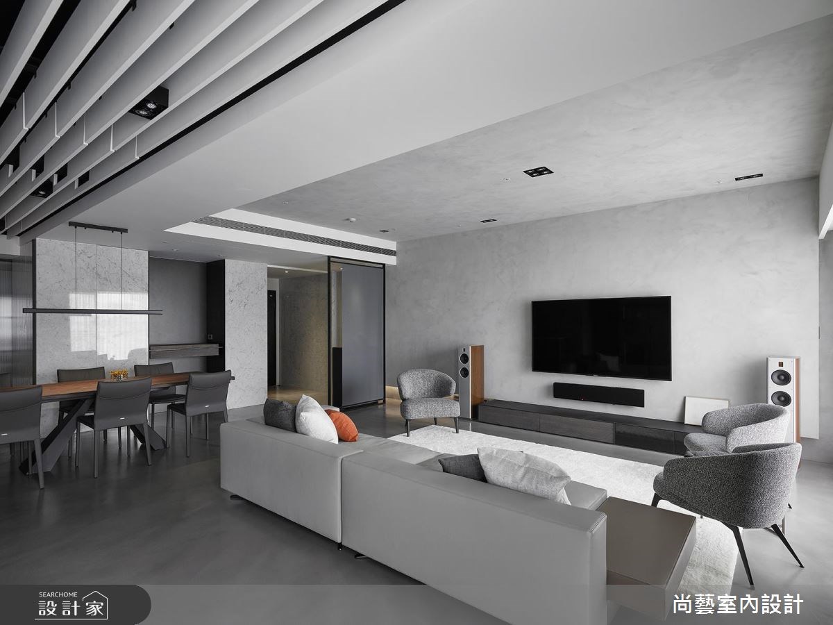 55坪新成屋(5年以下)＿現代風客廳案例圖片＿尚藝室內設計＿尚藝_43昇陽琉光謐境之8