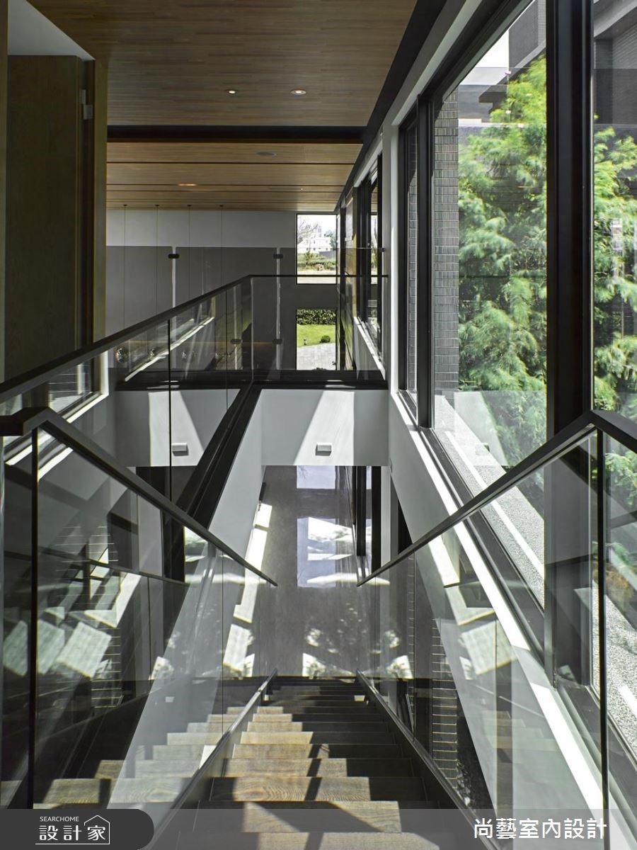 250坪新成屋(5年以下)＿現代風樓梯案例圖片＿尚藝室內設計＿尚藝_45藏峰寫意之14