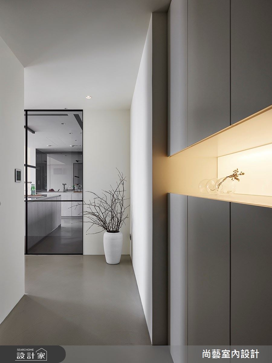 28坪預售屋＿現代風玄關案例圖片＿尚藝室內設計＿尚藝_49力麒家家富富框景之1