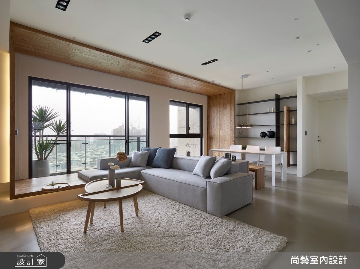 28坪預售屋＿現代風客廳案例圖片＿尚藝室內設計＿尚藝_49力麒家家富富框景之3