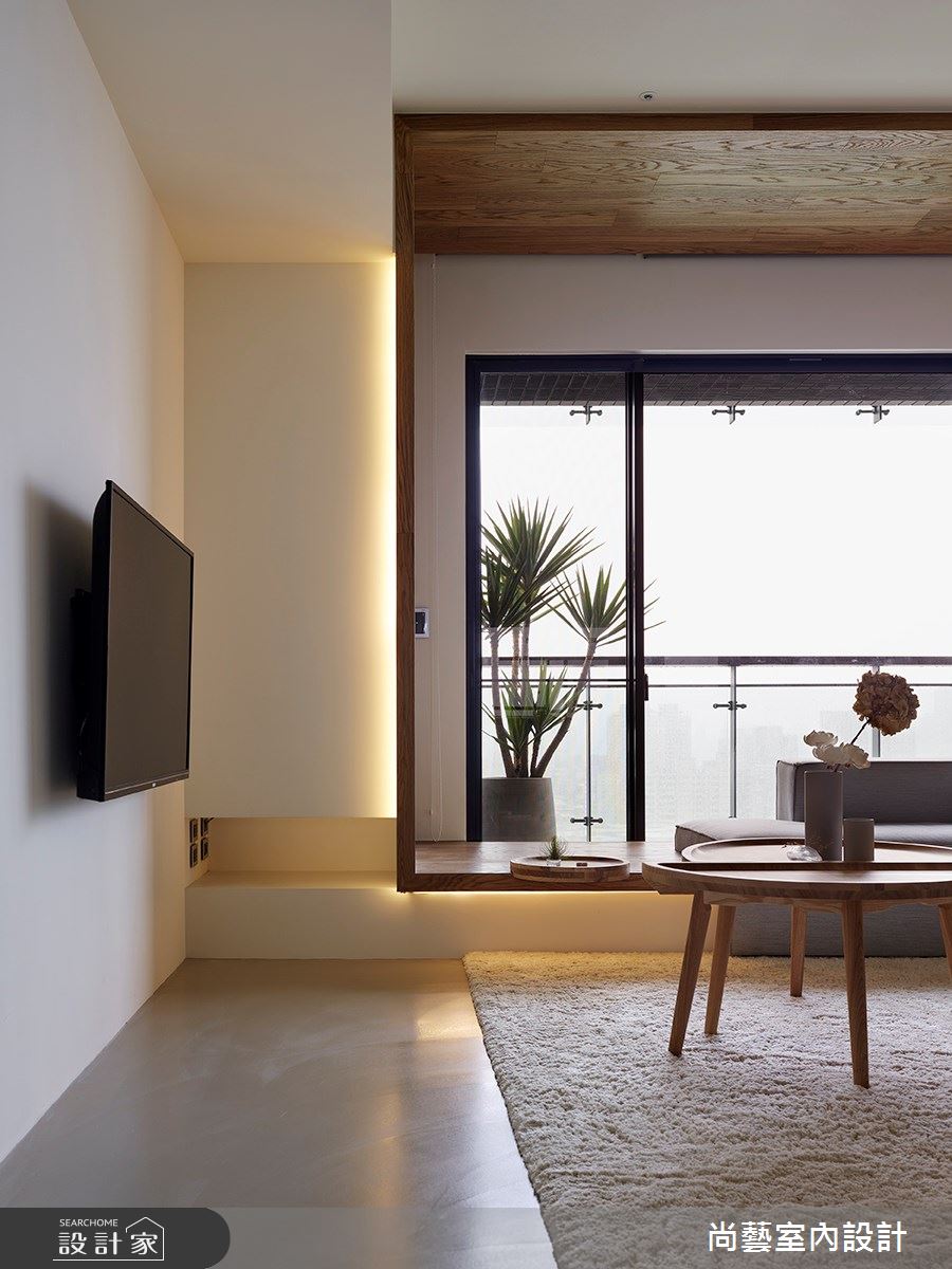28坪預售屋＿現代風客廳案例圖片＿尚藝室內設計＿尚藝_49力麒家家富富框景之4