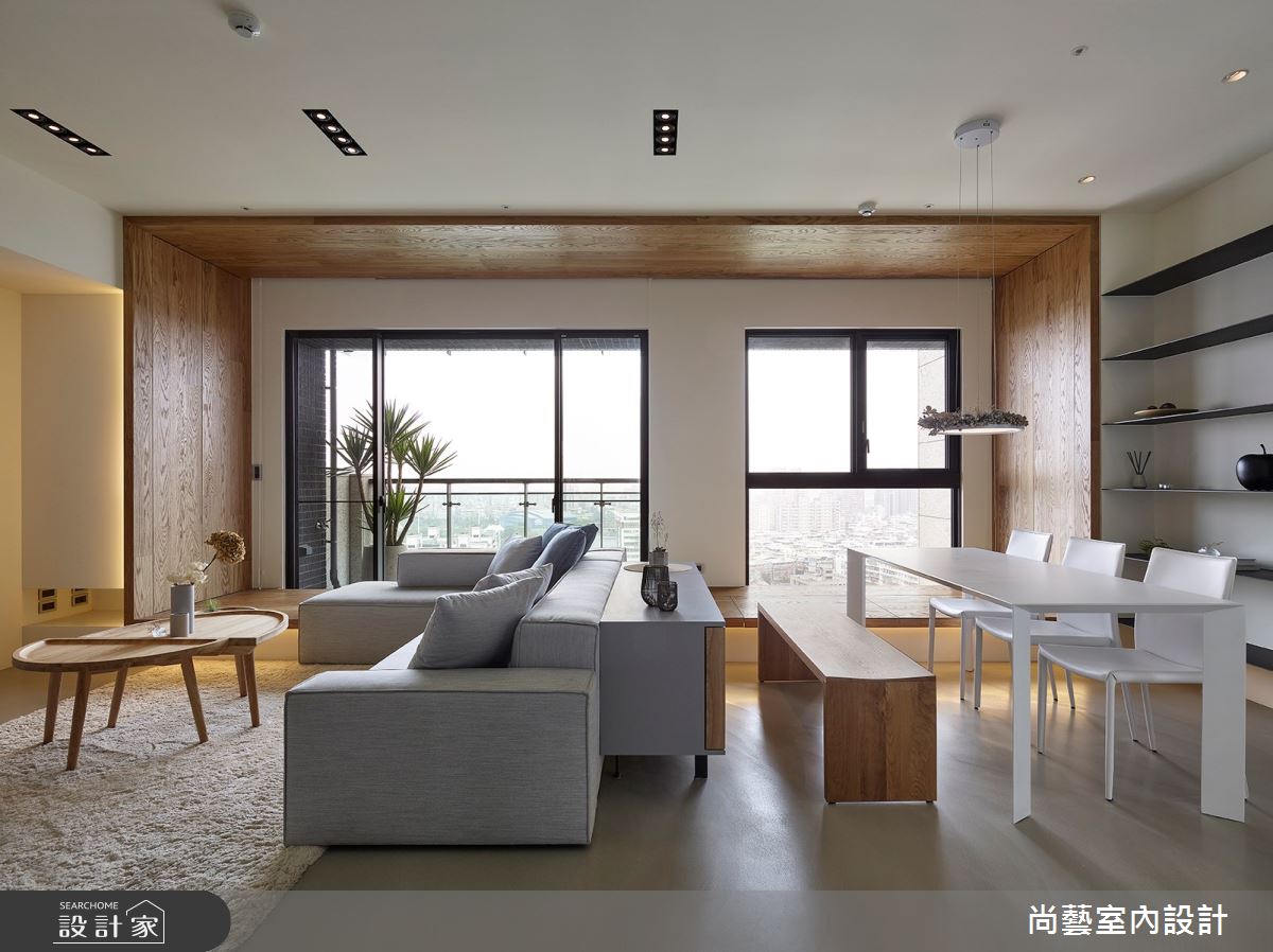 28坪預售屋＿現代風客廳餐廳案例圖片＿尚藝室內設計＿尚藝_49力麒家家富富框景之5