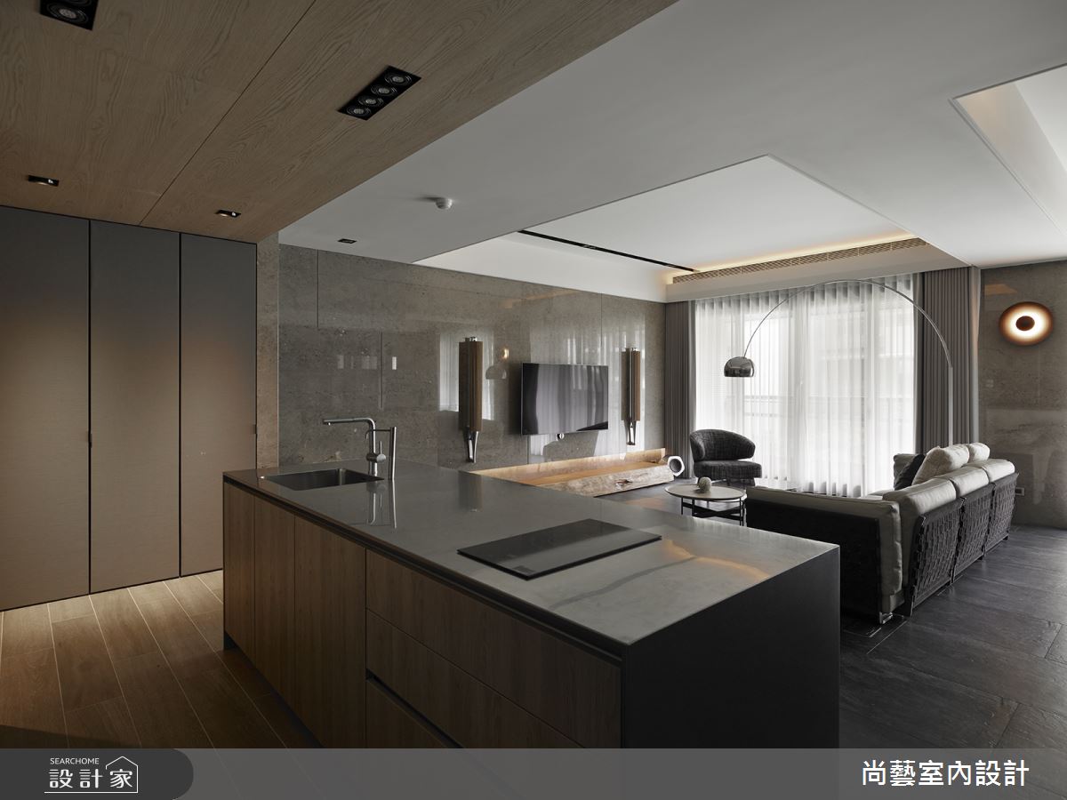 45坪新成屋(5年以下)＿現代風吧檯案例圖片＿尚藝室內設計＿尚藝_51玉山岩之6