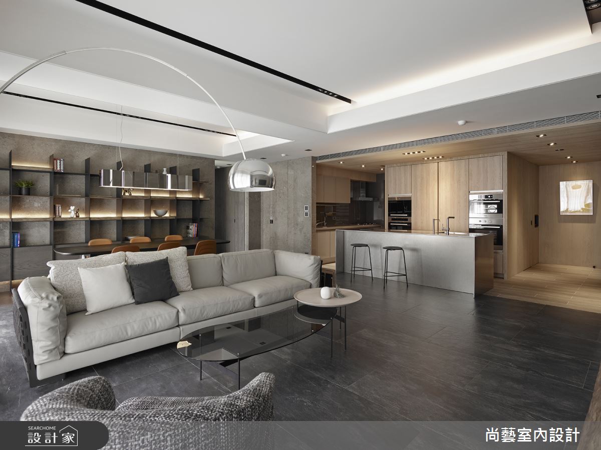 45坪新成屋(5年以下)＿現代風客廳案例圖片＿尚藝室內設計＿尚藝_51玉山岩之7