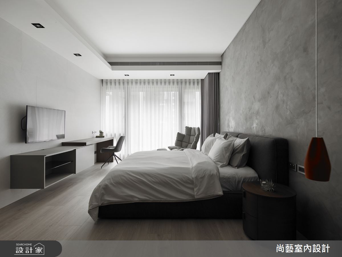 45坪新成屋(5年以下)＿現代風臥室案例圖片＿尚藝室內設計＿尚藝_51玉山岩之11