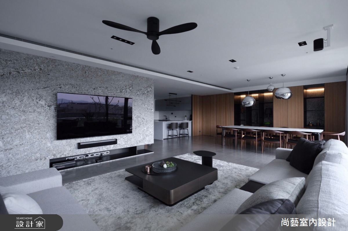 70坪中古屋(5~15年)＿現代風客廳案例圖片＿尚藝室內設計＿尚藝_54湖閱天琴濯清漣之7