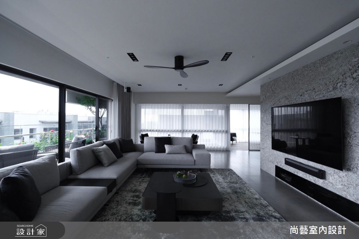 70坪中古屋(5~15年)＿現代風客廳案例圖片＿尚藝室內設計＿尚藝_54湖閱天琴濯清漣之14