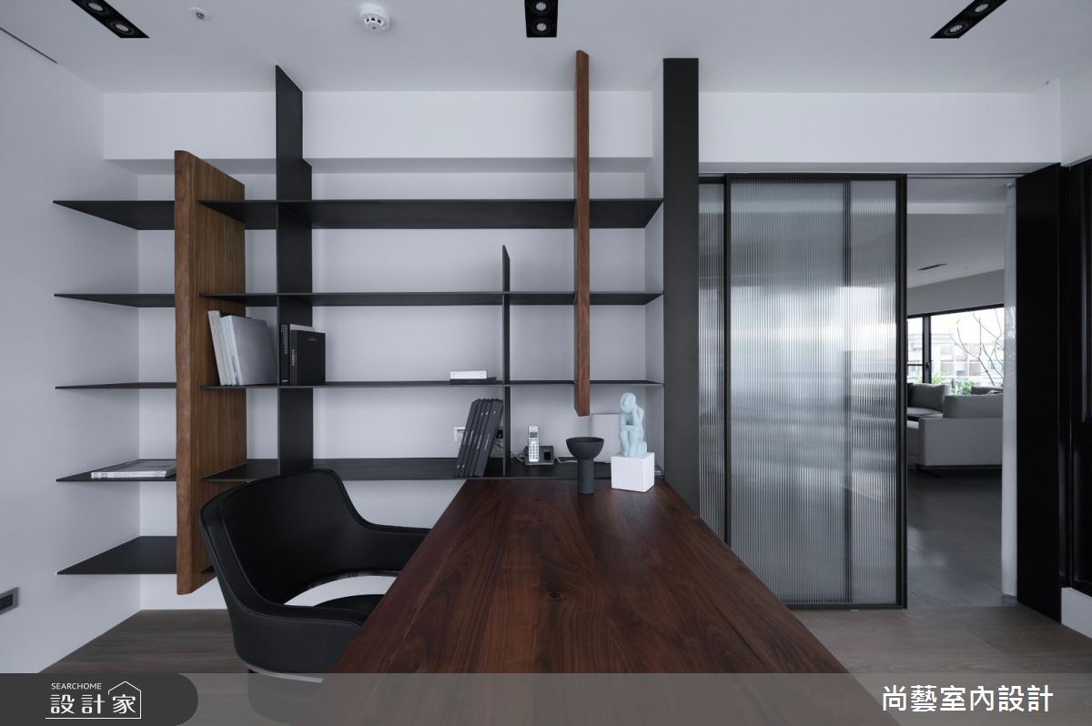 70坪中古屋(5~15年)＿現代風書房案例圖片＿尚藝室內設計＿尚藝_54湖閱天琴濯清漣之16