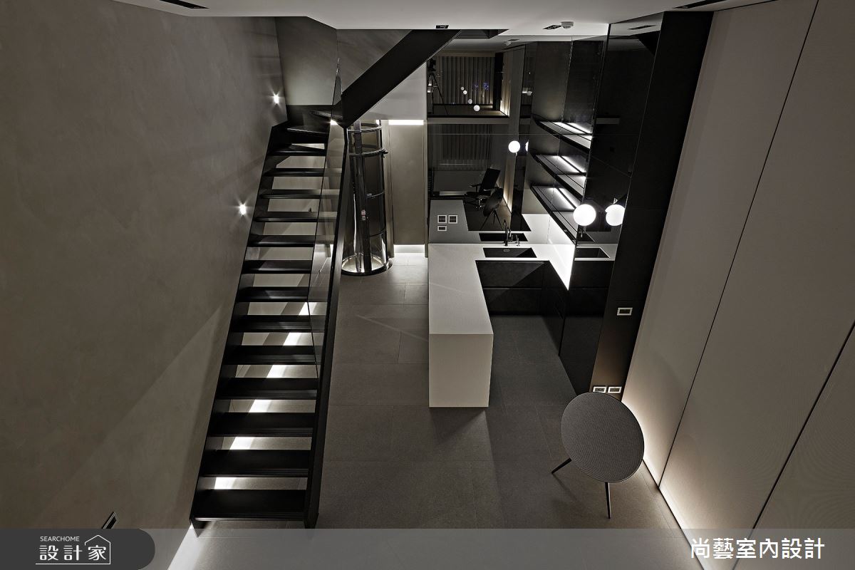 66坪老屋(16~30年)＿現代風樓梯案例圖片＿尚藝室內設計＿尚藝_55雨賦之34