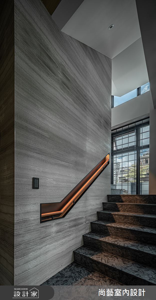 297坪新成屋(5年以下)＿混搭風樓梯案例圖片＿尚藝室內設計＿尚藝_56台中光廊謐院之13