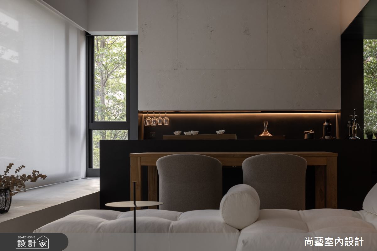 50坪中古屋(5~15年)＿現代風客廳餐廳中島案例圖片＿尚藝室內設計＿尚藝_60俞宅-自然奧義之20