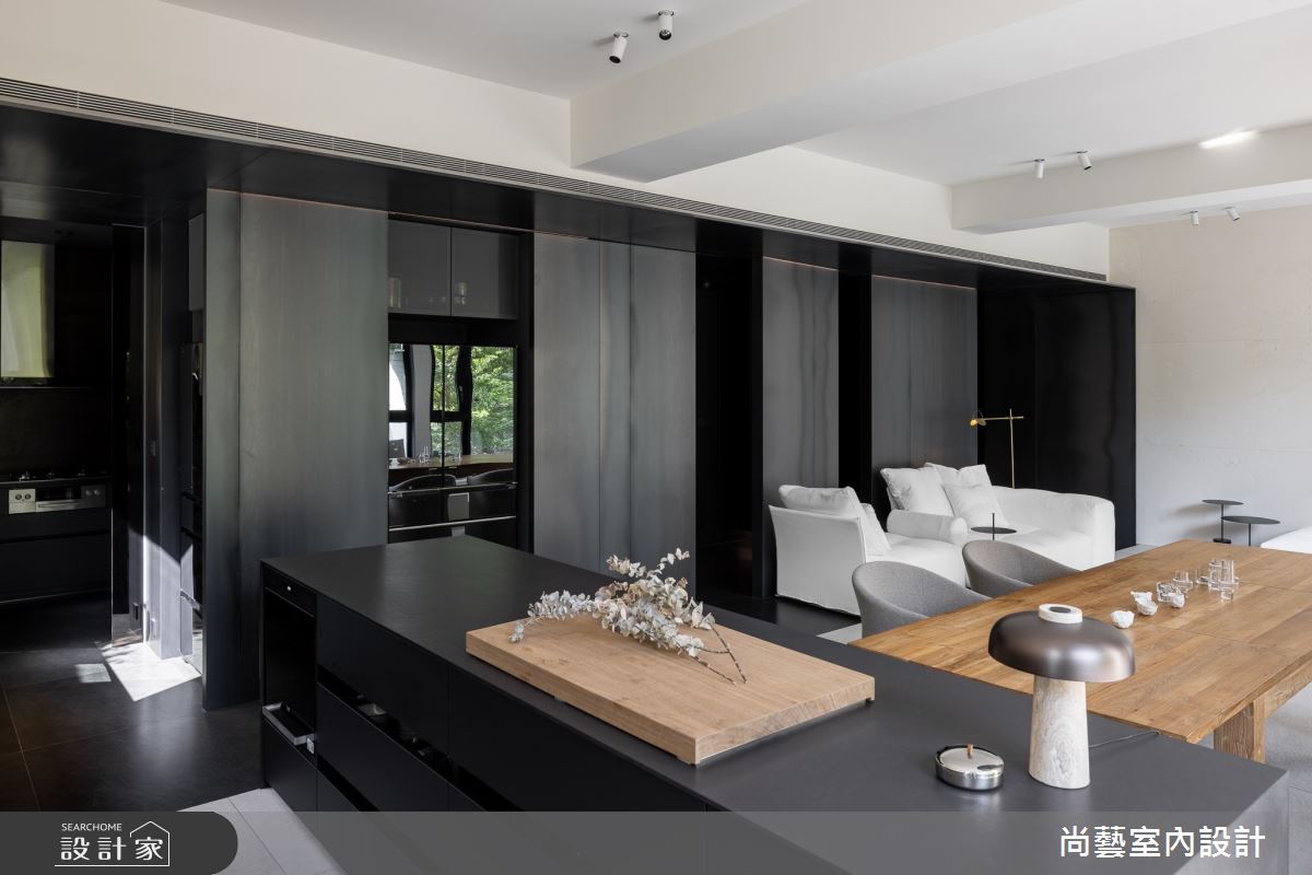 50坪中古屋(5~15年)＿現代風客廳餐廳中島案例圖片＿尚藝室內設計＿尚藝_60俞宅-自然奧義之14