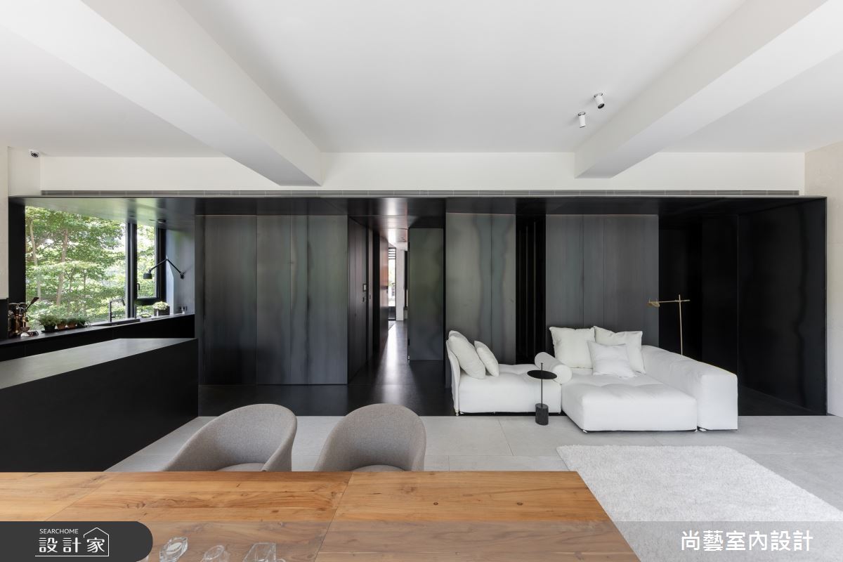 50坪中古屋(5~15年)＿現代風客廳餐廳中島案例圖片＿尚藝室內設計＿尚藝_60俞宅-自然奧義之15