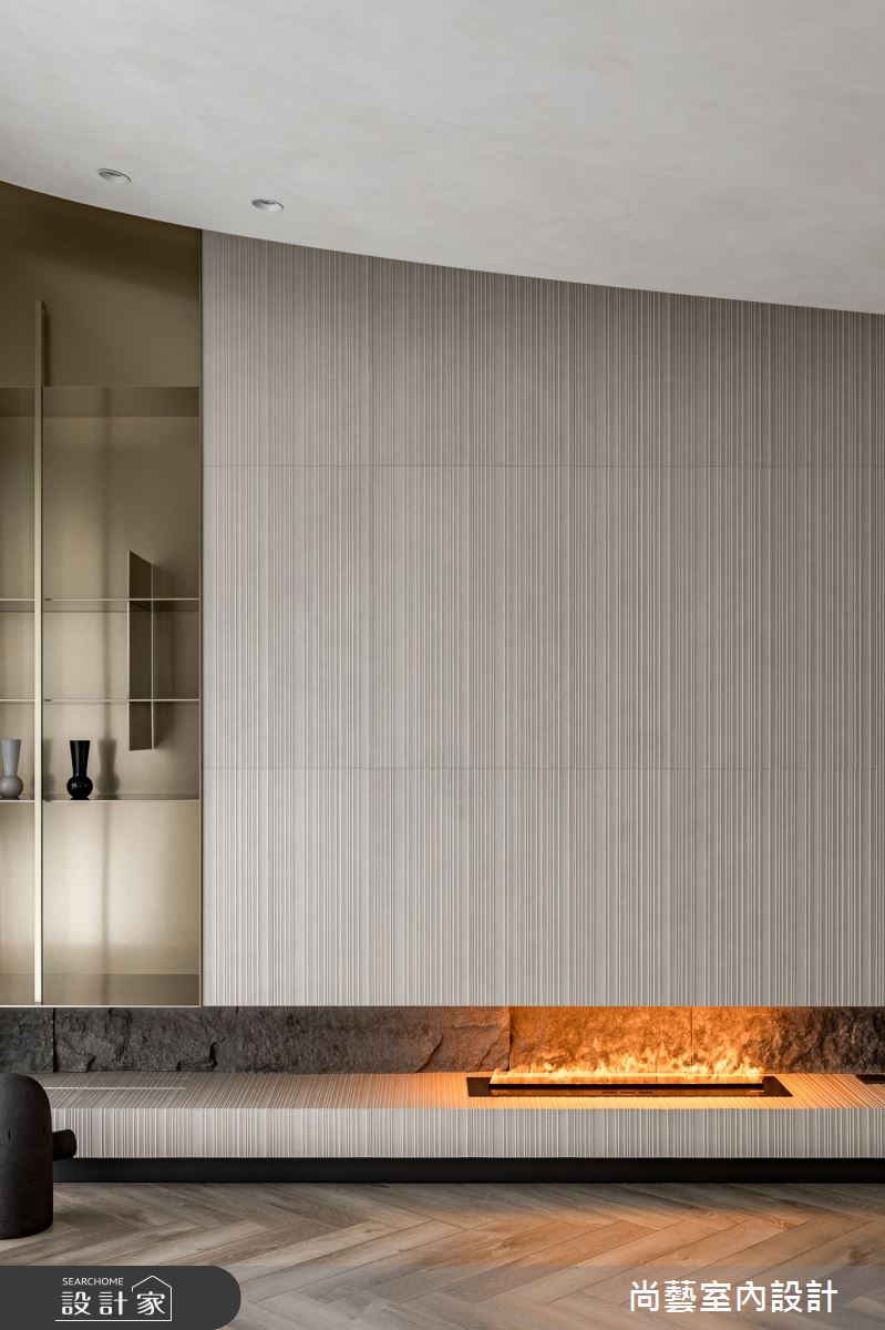 33坪毛胚屋＿休閒度假風客廳案例圖片＿尚藝室內設計＿尚藝_61鑫洋百景-弧景無界之8