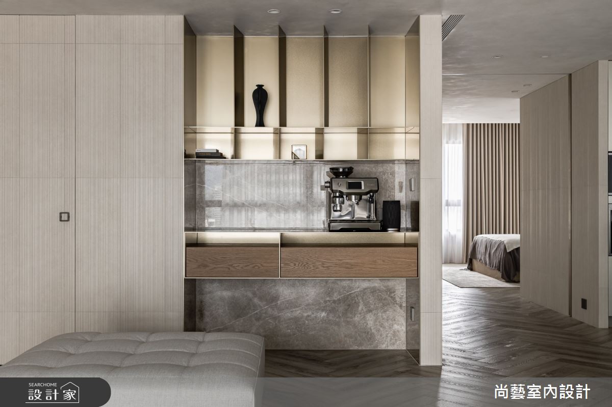 33坪毛胚屋＿休閒度假風客廳案例圖片＿尚藝室內設計＿尚藝_61鑫洋百景-弧景無界之5