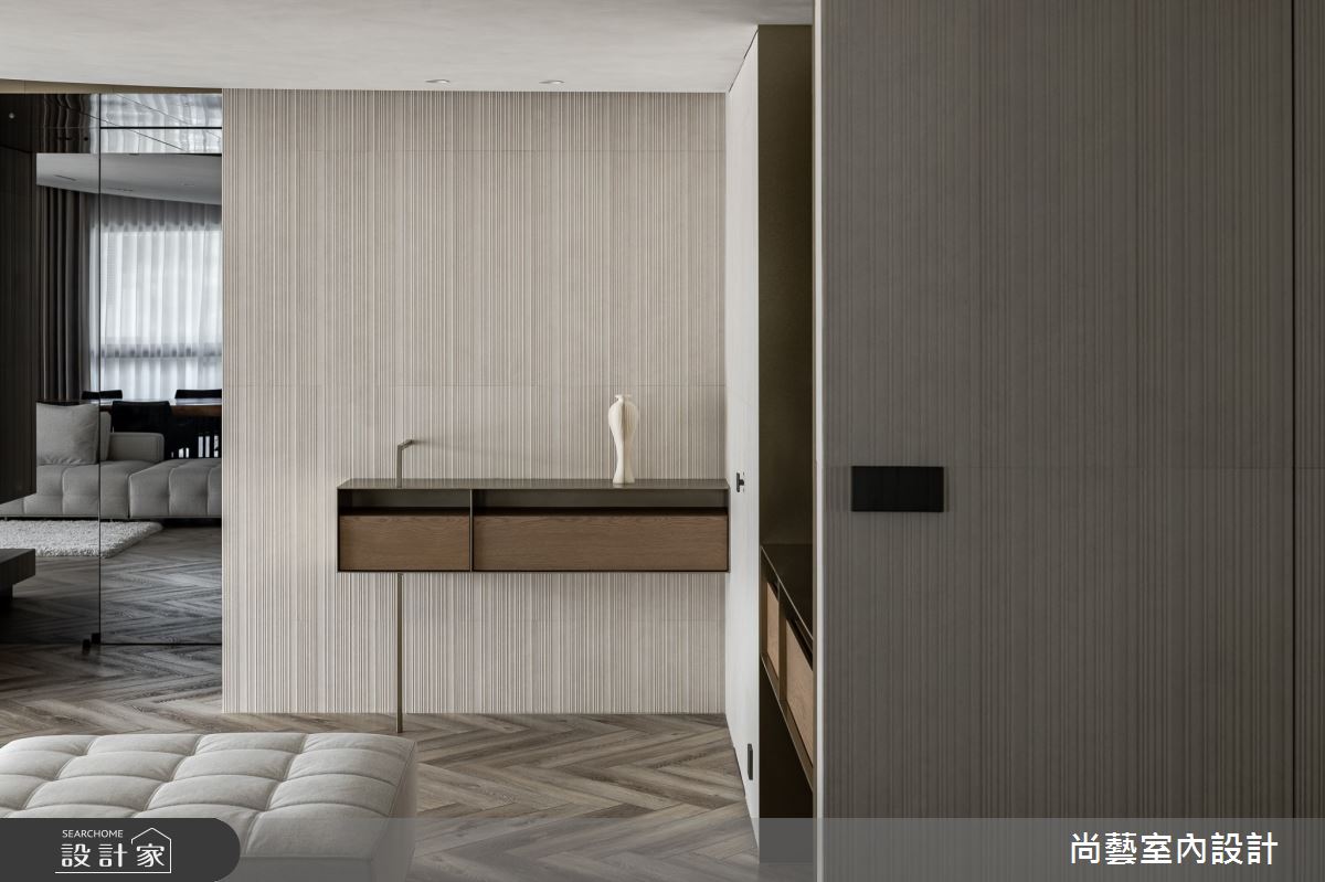 33坪毛胚屋＿休閒度假風客廳案例圖片＿尚藝室內設計＿尚藝_61鑫洋百景-弧景無界之12