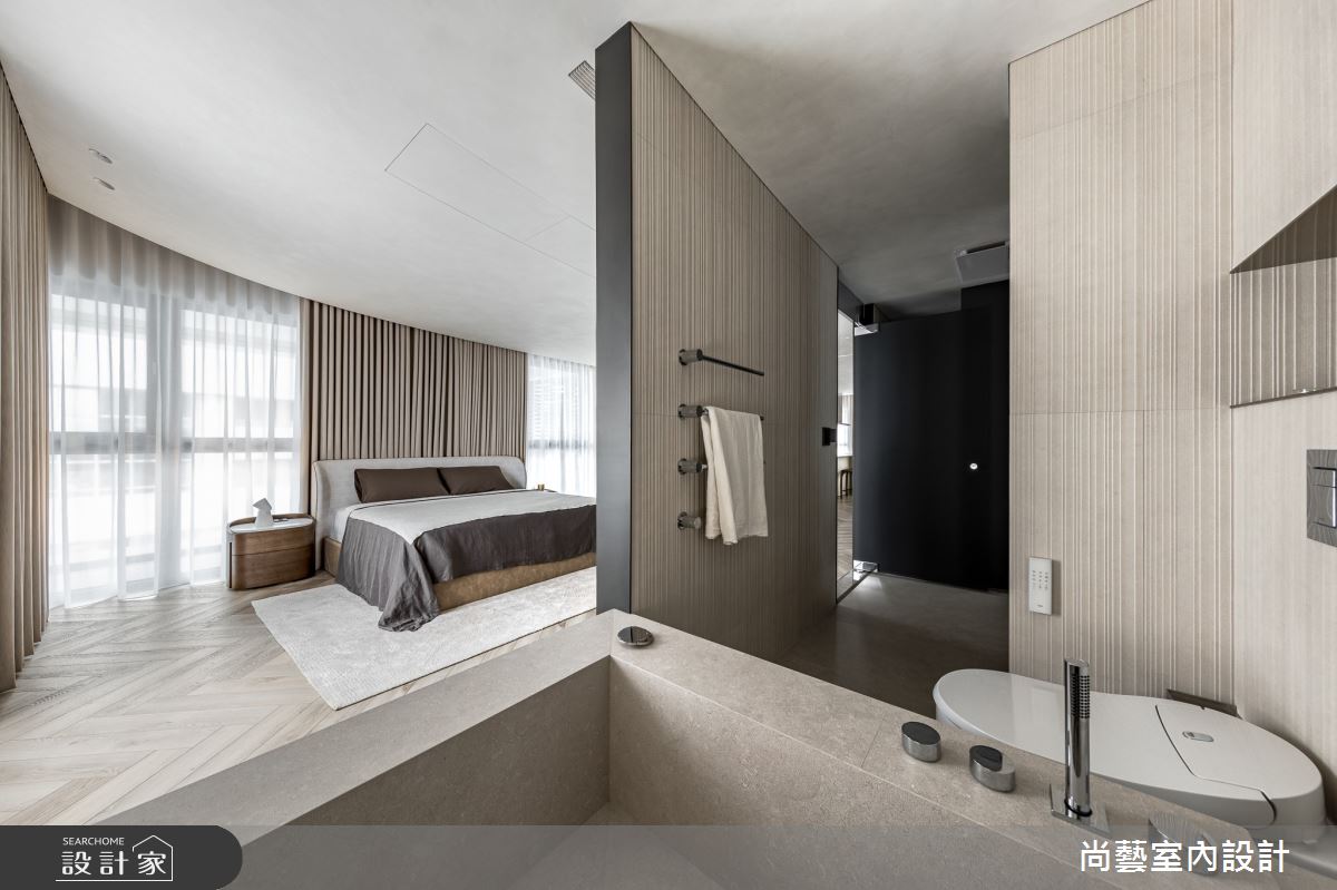 33坪毛胚屋＿休閒度假風臥室案例圖片＿尚藝室內設計＿尚藝_61鑫洋百景-弧景無界之23