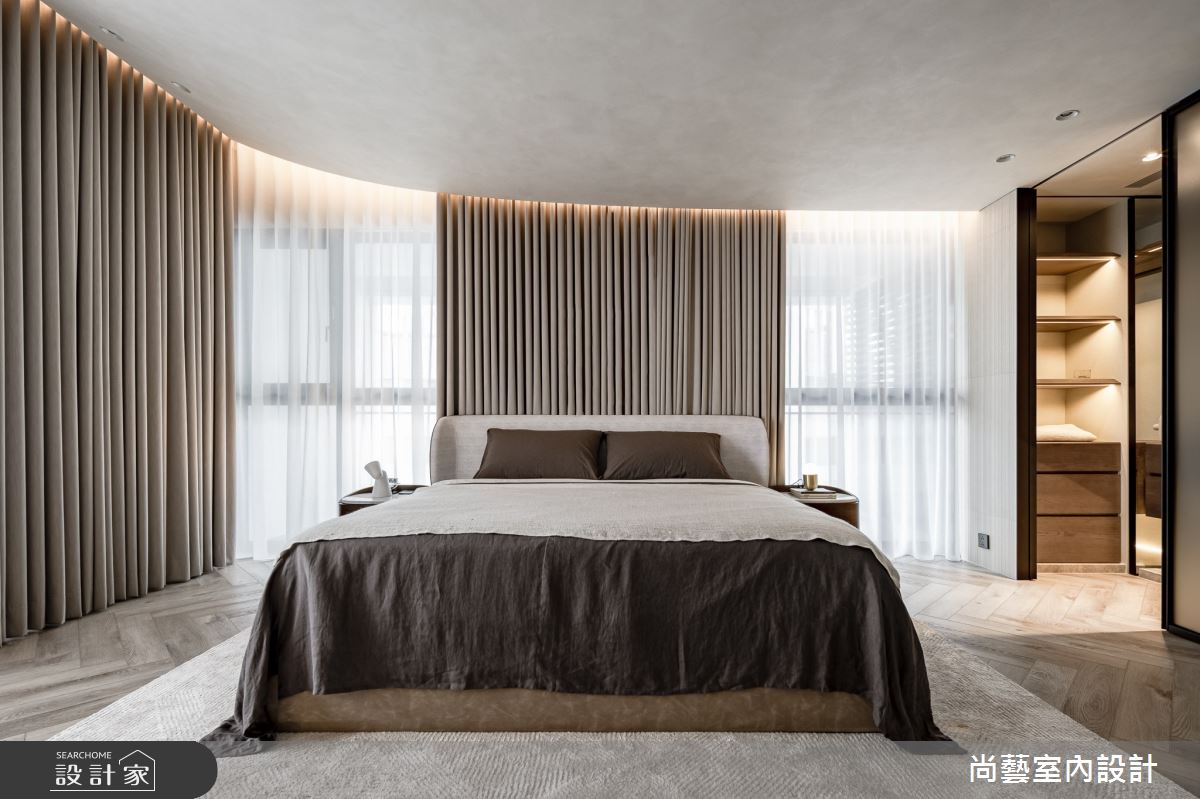 33坪毛胚屋＿休閒度假風臥室案例圖片＿尚藝室內設計＿尚藝_61鑫洋百景-弧景無界之30