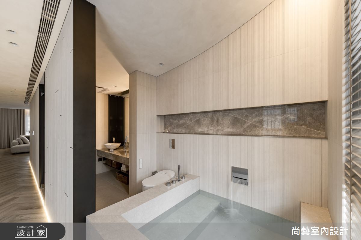 33坪毛胚屋＿休閒度假風臥室浴室案例圖片＿尚藝室內設計＿尚藝_61鑫洋百景-弧景無界之35