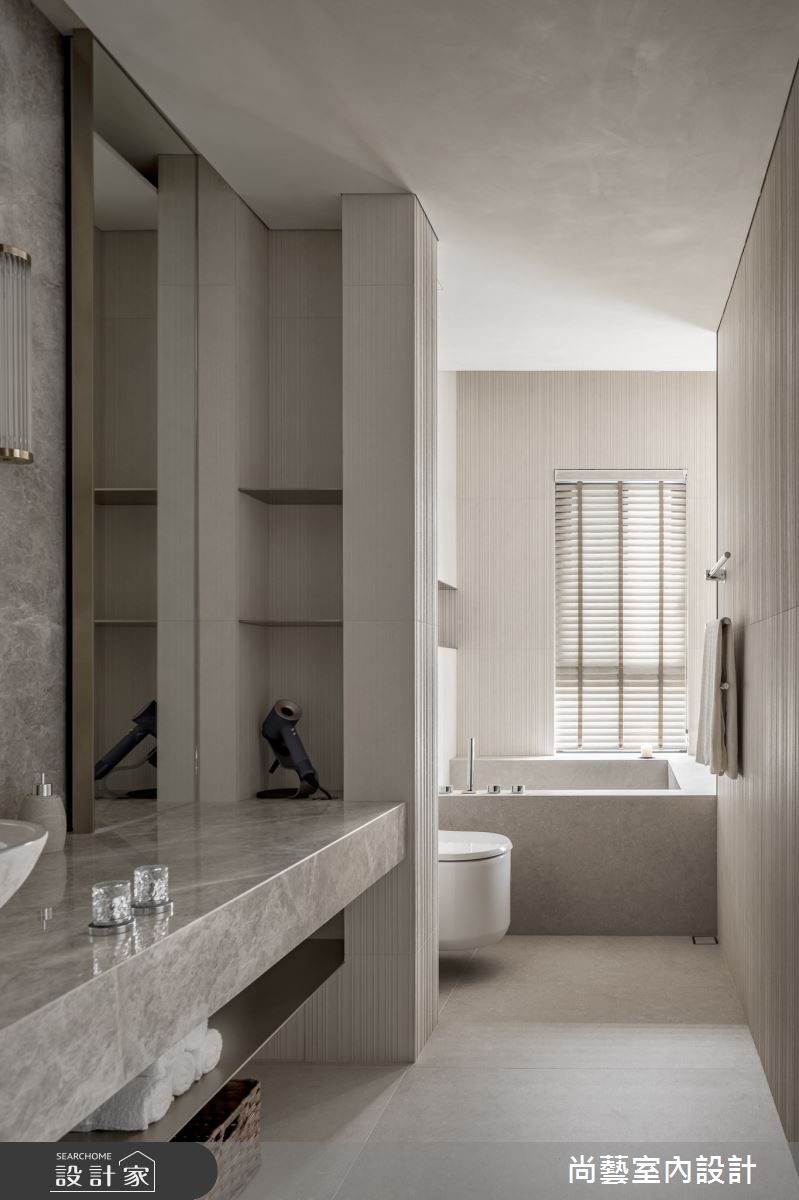 33坪毛胚屋＿休閒度假風浴室案例圖片＿尚藝室內設計＿尚藝_61鑫洋百景-弧景無界之36