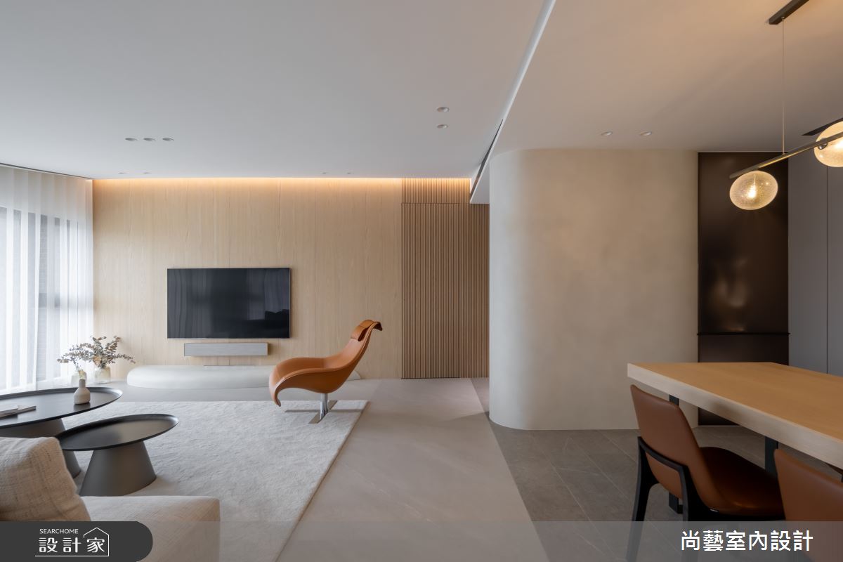 56坪＿簡約風客廳餐廳案例圖片＿尚藝室內設計＿尚藝_63柔境・光軸之5