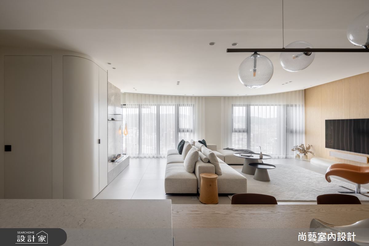 56坪＿簡約風客廳餐廳中島案例圖片＿尚藝室內設計＿尚藝_63柔境・光軸之9