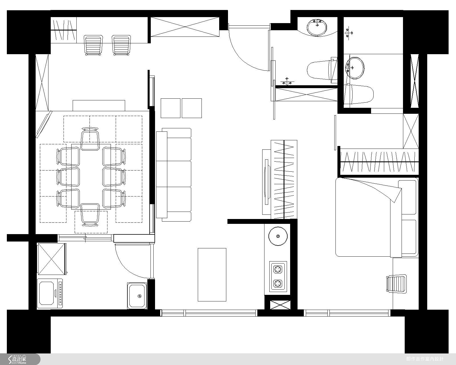 16坪新成屋(5年以下)＿鄉村風案例圖片＿即作吉作室內設計／劉嘉雯＿即作吉作_02之15