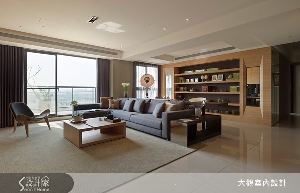 39坪新成屋(5年以下)＿現代風客廳案例圖片＿大觀室內設計工程有限公司＿大觀_10之5