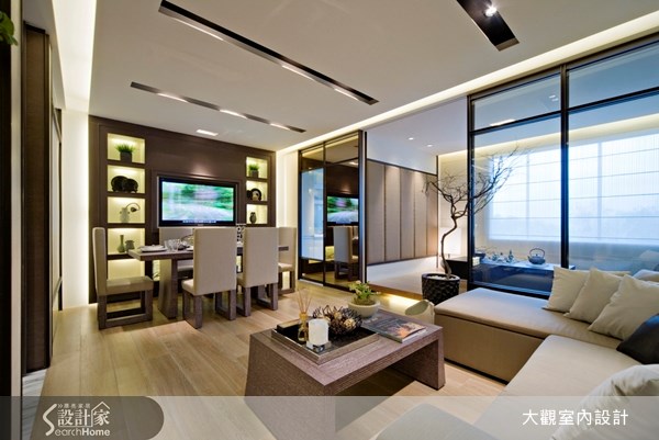 29坪預售屋＿奢華風客廳餐廳和室案例圖片＿大觀室內設計工程有限公司＿大觀_05之4