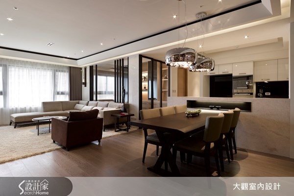 42坪新成屋(5年以下)＿現代風客廳餐廳吧檯案例圖片＿大觀室內設計工程有限公司＿大觀_08之3