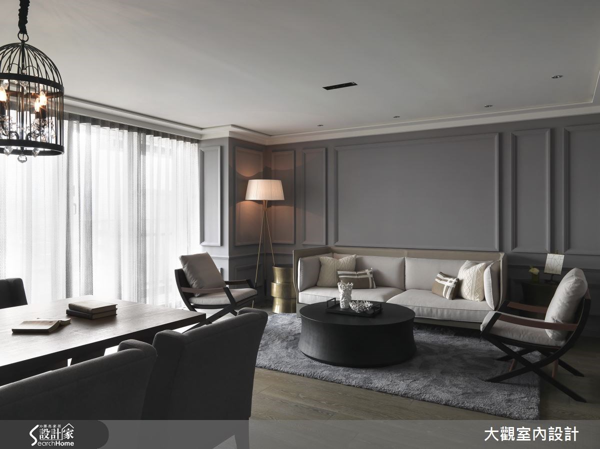 預售屋＿新古典客廳案例圖片＿大觀室內設計工程有限公司＿大觀_25之10