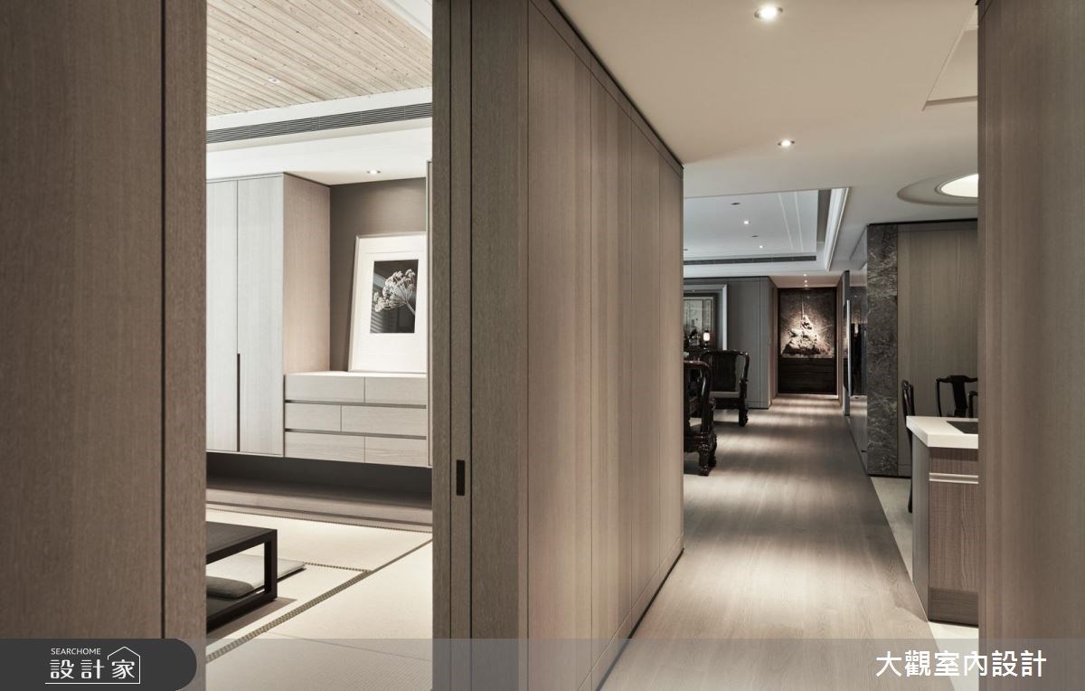 80坪新成屋(5年以下)＿新中式風和室走廊案例圖片＿大觀室內設計工程有限公司＿大觀_33之6
