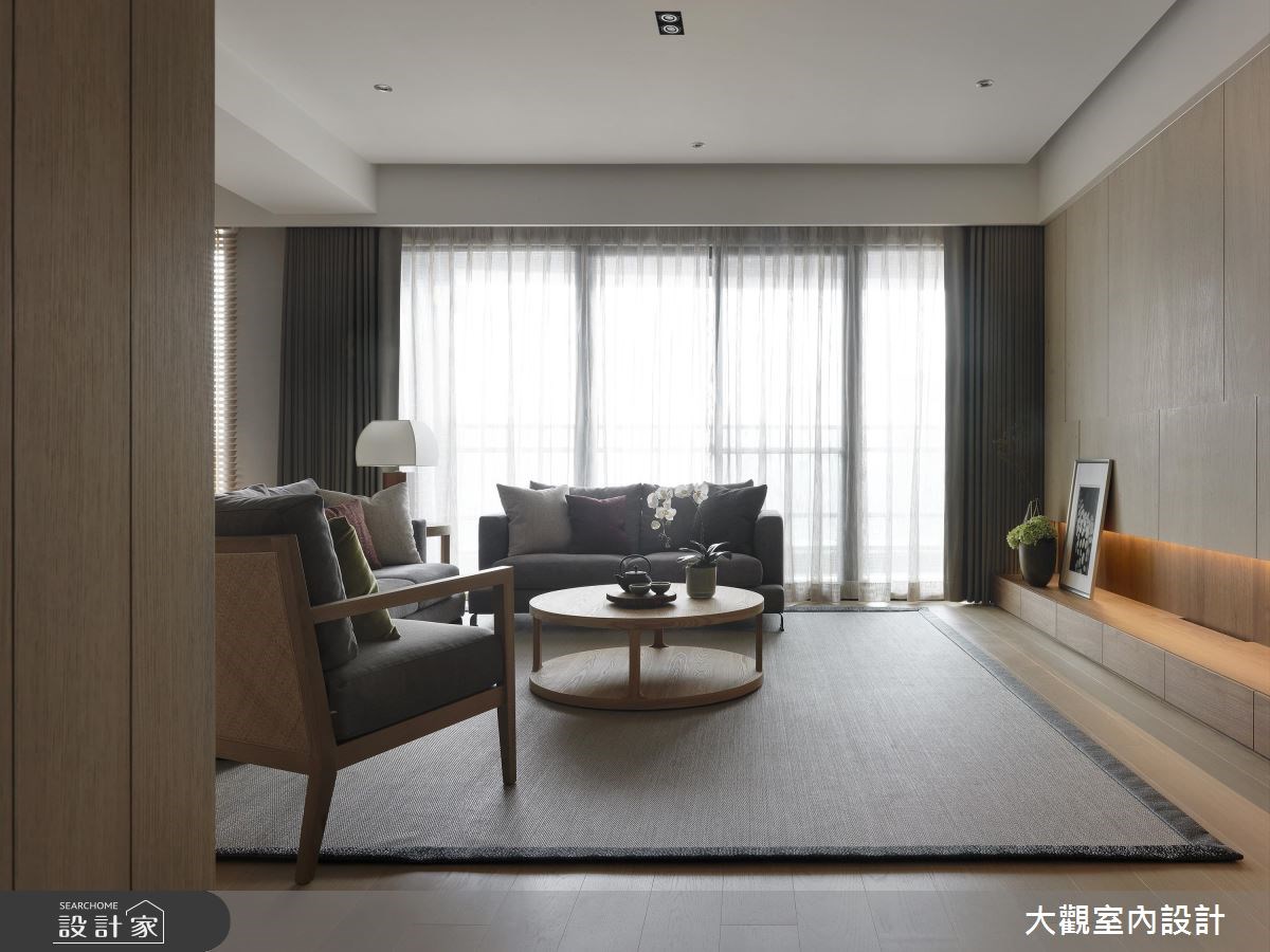 43坪新成屋(5年以下)＿人文禪風客廳案例圖片＿大觀室內設計工程有限公司＿大觀_35之1