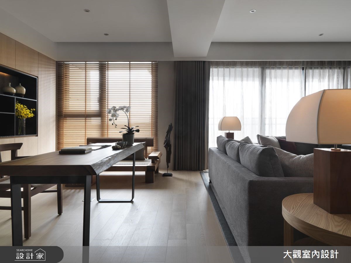 43坪新成屋(5年以下)＿人文禪風客廳書房案例圖片＿大觀室內設計工程有限公司＿大觀_35之5