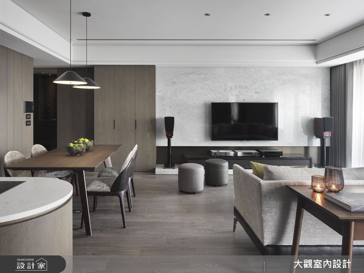 34坪新成屋(5年以下)＿現代風客廳餐廳案例圖片＿大觀室內設計工程有限公司＿大觀_37之5