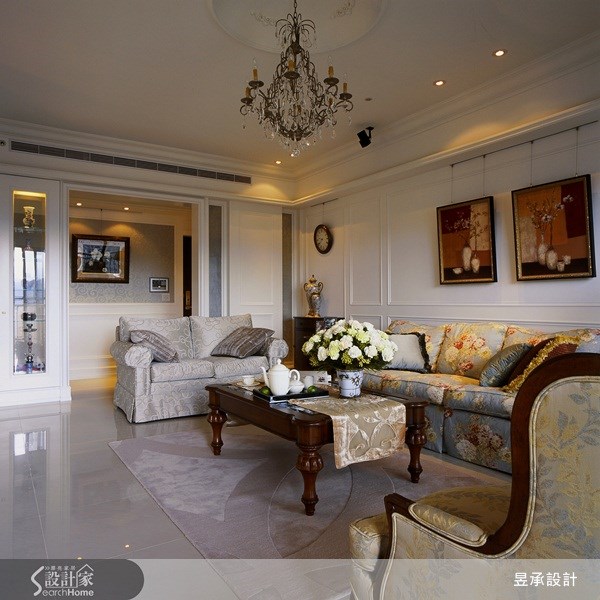 88坪新成屋(5年以下)＿美式風客廳案例圖片＿昱承室內裝修設計＿昱承_02之1