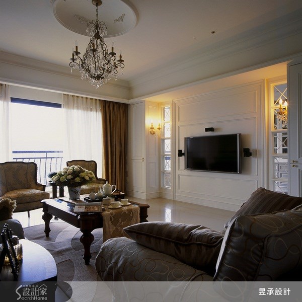 88坪新成屋(5年以下)＿美式風客廳案例圖片＿昱承室內裝修設計＿昱承_02之3