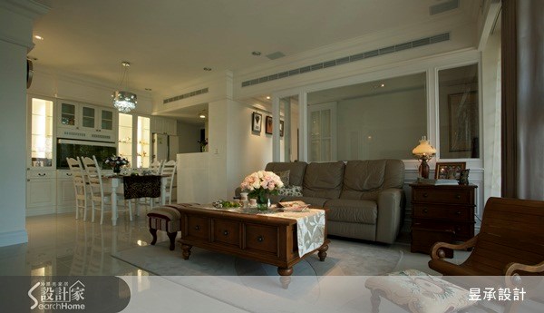 40坪新成屋(5年以下)＿美式風客廳案例圖片＿昱承室內裝修設計＿昱承_03之2
