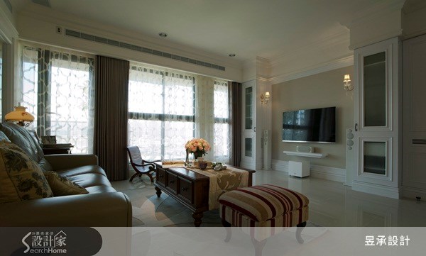 40坪新成屋(5年以下)＿美式風客廳案例圖片＿昱承室內裝修設計＿昱承_03之4