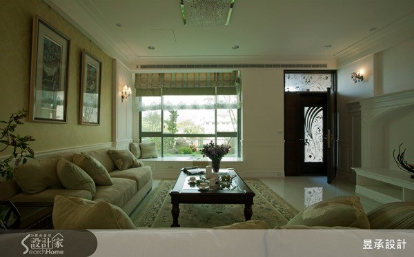 104坪新成屋(5年以下)＿鄉村風客廳案例圖片＿昱承室內裝修設計＿昱承_14之1