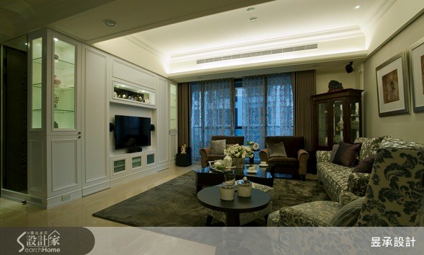 78坪新成屋(5年以下)＿美式風客廳案例圖片＿昱承室內裝修設計＿昱承_15之3